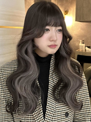 《巴結生》インナーカラー/イヤリングカラー/グレージュ