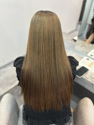 小顔ヘア/髪質改善/ブリーチなしカラー/ヘアアレンジ