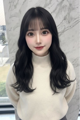 小顔ヘア/髪質改善/ブリーチなしカラー/ヘアアレンジ