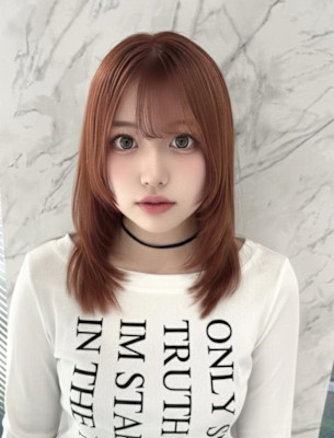 小顔ヘア/髪質改善/ブリーチなしカラー/ヘアアレンジ