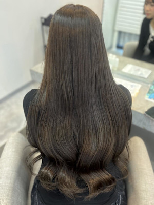 小顔ヘア/髪質改善/ブリーチなしカラー/ヘアアレンジ