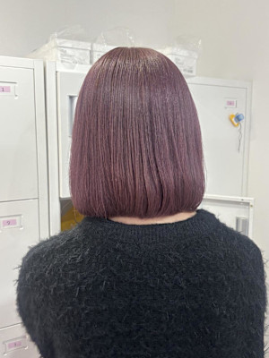 小顔ヘア/髪質改善/ブリーチなしカラー/ヘアアレンジ