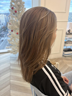 ハイライト入りベージュ