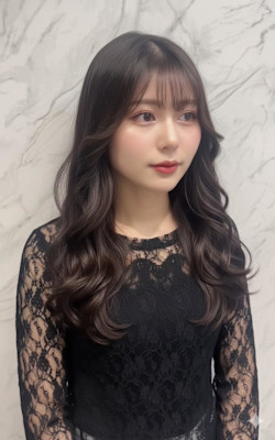 小顔へア/髪質改善/ブリーチなしカラー／ヘアアレンジ