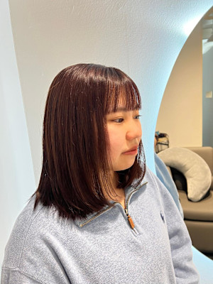 【マルタ担当】バッサリカット＋あったかブラウン
