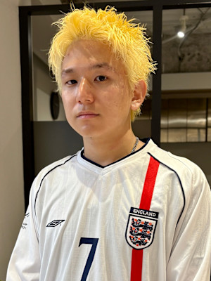 スパイキーショート/抜きっぱなしブリーチ/メンズショート