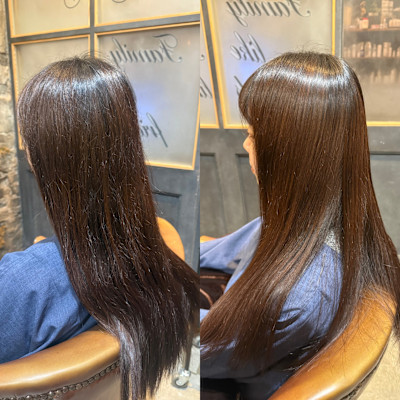 【持続性抜群】持続型縮毛矯正