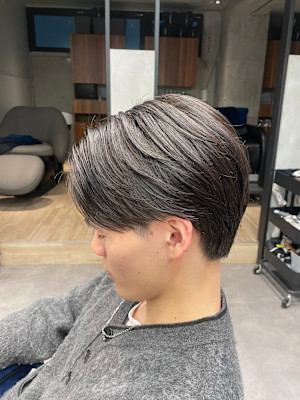 毛流れセンターパート