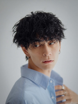 メンズマッシュ×シャドウパーマ