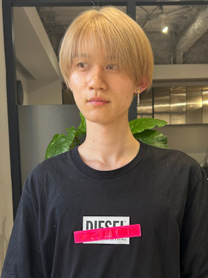 シースルーマッシュ×ブロンドベージュ