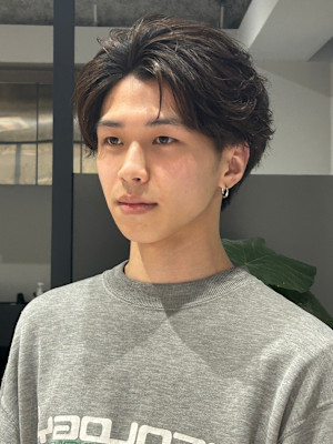 マッシュ/フェザーパーマ