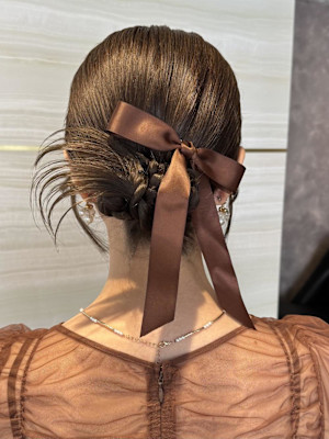 《鈴木茉奈》オリジナルカチモリ/ベロアリボン/大宮