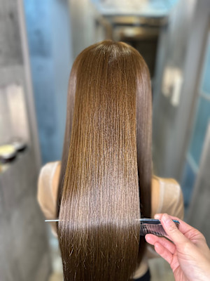 【最高級美髪】美髪矯正/髪質改善縮毛矯正/艶髪