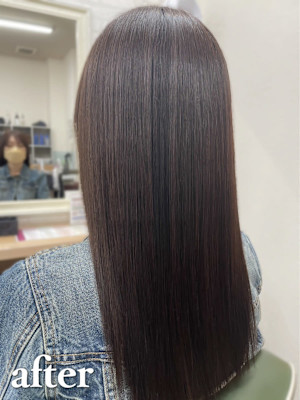 【ダメージレス縮毛矯正】 ［髪質整形］美髪ストレート