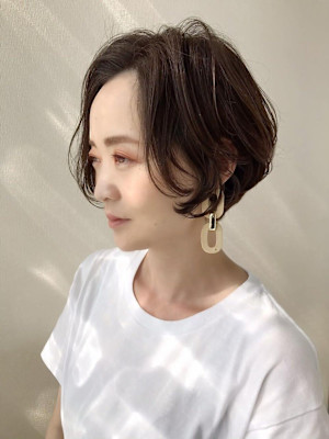 大人可愛い小顔ショート