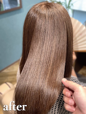 【ロイヤルコース】ダメージレスカラー＋髪質改善トリートメント