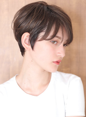 ショート・ボブ/丸顔/前髪あり/絶壁解消/40代/50代