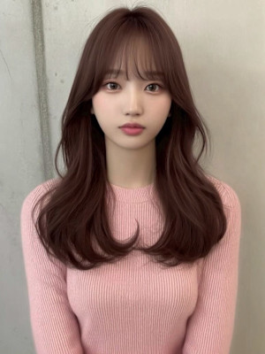 韓国風くびれヘア◎小顔前髪カット