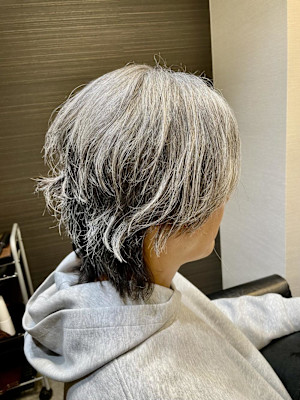 グレイヘアスタイル