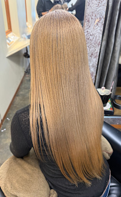 【２回ブリーチのベース】柔らかく澄んだ透明感ベージュ