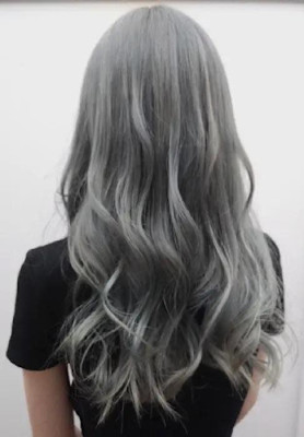 グレーアッシュカラー☆柔らかカラー/銀座