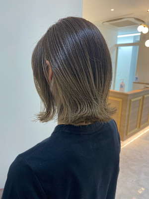 ナチュラルグラデーション×ボブ[韓国/上尾]