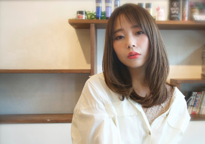 30代40代50代毛先ワンカールスタイル