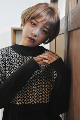 フェミニンショートスタイル