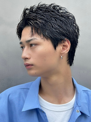 ニュアンスデザイン/ベリーショート/アップバング/短髪