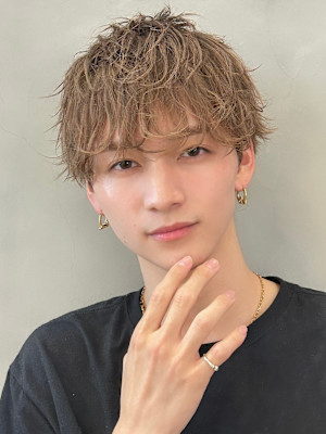 ラウンドマッシュ/シースルーマッシュ/ベージュカラー