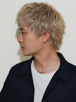 ブロンドショート/ダウンバング/セミウルフ/スパイキーショー