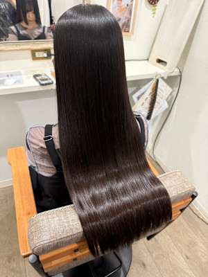 【酸性ストレート】アッシュラベンダーブラウン