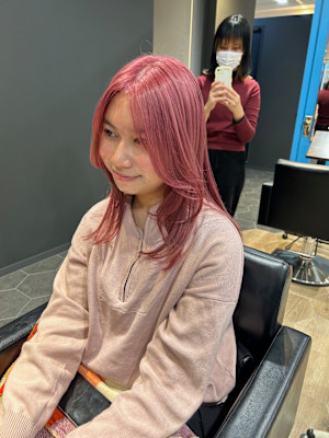 ロングピンクカラー