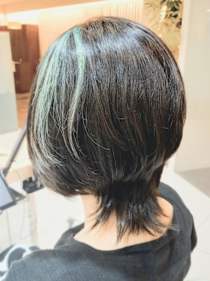 白髪ぼかしハイライト