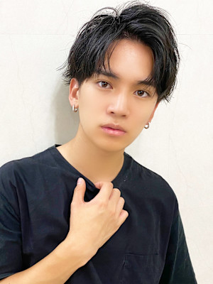 大人カッコイイ春メンズソフトツーブロックビジネス清潔感