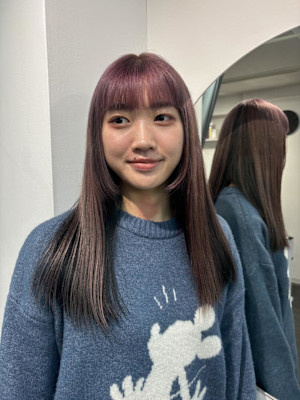 ピンクカラー/ピンクパープルカラー/カシスレッド/ハイトーン