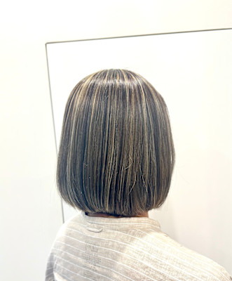 白髪ぼかしハイライト