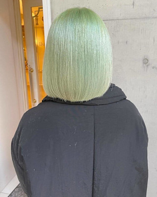 全頭ブリーチ/シンメトリー/リタッチカラー