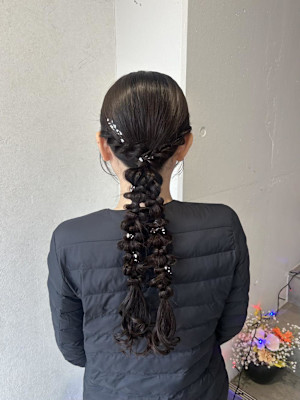 miu＆有野ひかり タイト編みおろし