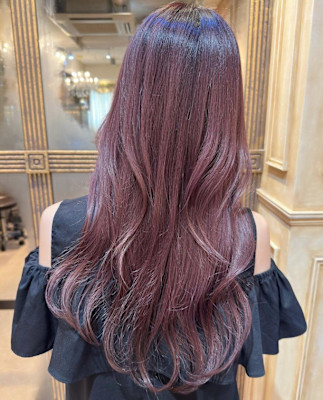 チェリーレッド/ハイレイヤーカット/ヨシンモリ