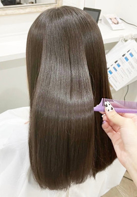 【酸性ストレート】アッシュグレージュカラー