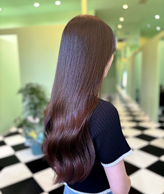 髪質改善/髪質改善トリートメント/ブラウンカラー／艶カラー