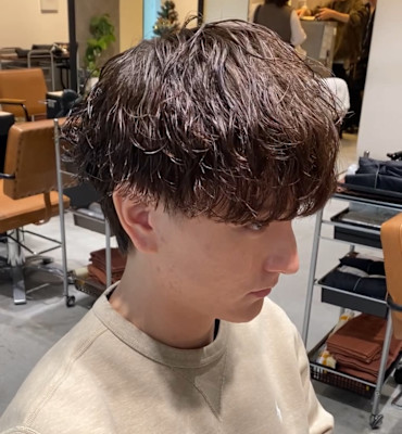 波巻きスパイラルパーマ