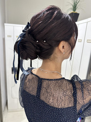 お呼ばれアップスタイル