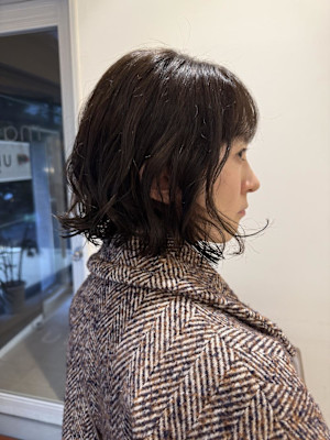 緩めボブパーマ/ニュアンスパーマ/ビンテージパーマ