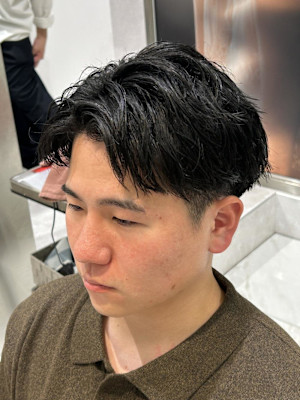 アップバングショート