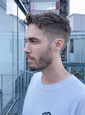 外国人風　　パーマ　ショートヘア