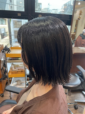 〈木賀　絵莉子〉外ハネボブ×ナチュラルブラウン