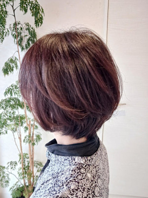 ひし形フェミニンボブ