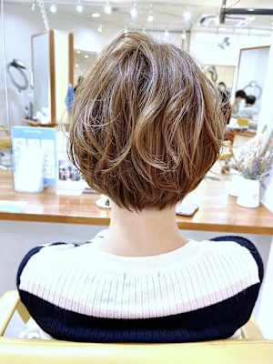 【morio成増 セリザワ】ゆるふわパーマ ショートボブ　